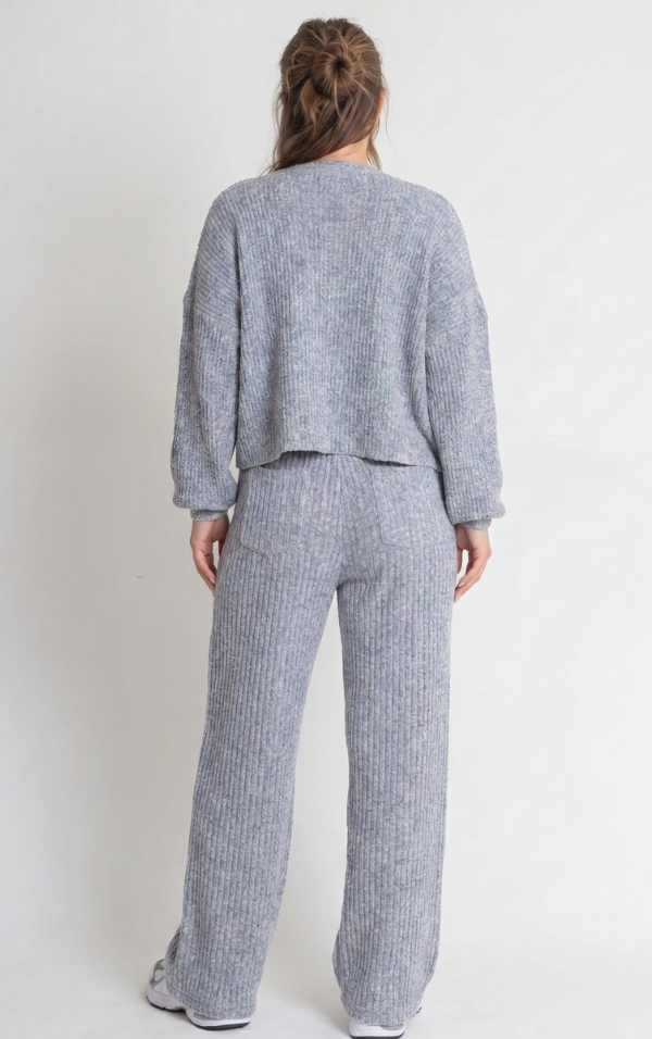 Conjunto Tricot Canelado - Nubia